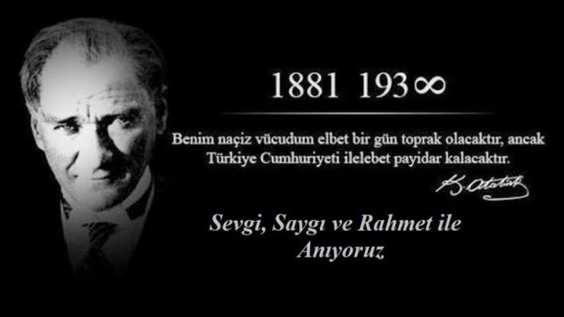 Büyük Önder Mustafa Kemal Atatürk'ü Ölümünün 86. Yıl Dönümünde Saygıyla Andık